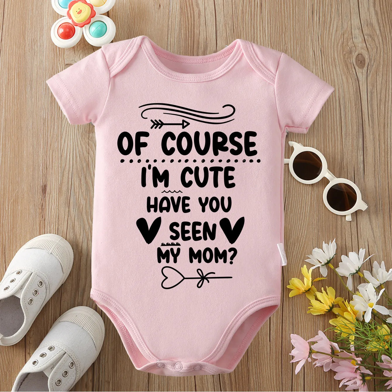 "I Know I'm Cute - Baby Onesie | 0-12 Months