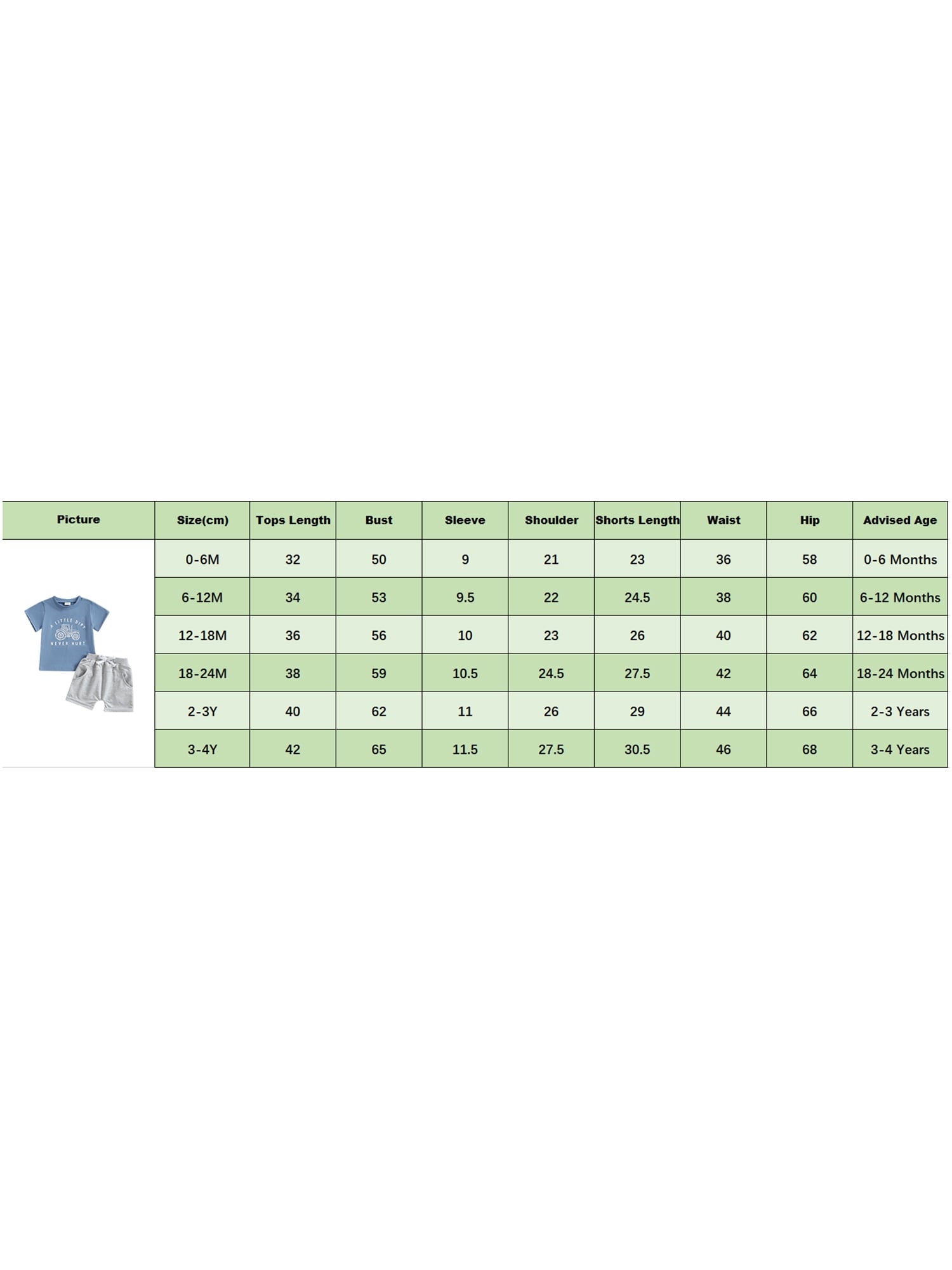Toddler Baby Boy Summer Clothes Set 6 12 18 24 Months 2T 3T 4T Tractor Letter Print Short Sleeve T-Shirt Elastic Waist Solid Shorts Outfit Sets