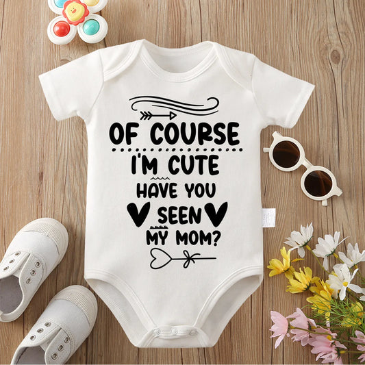 "I Know I'm Cute - Baby Onesie | 0-12 Months