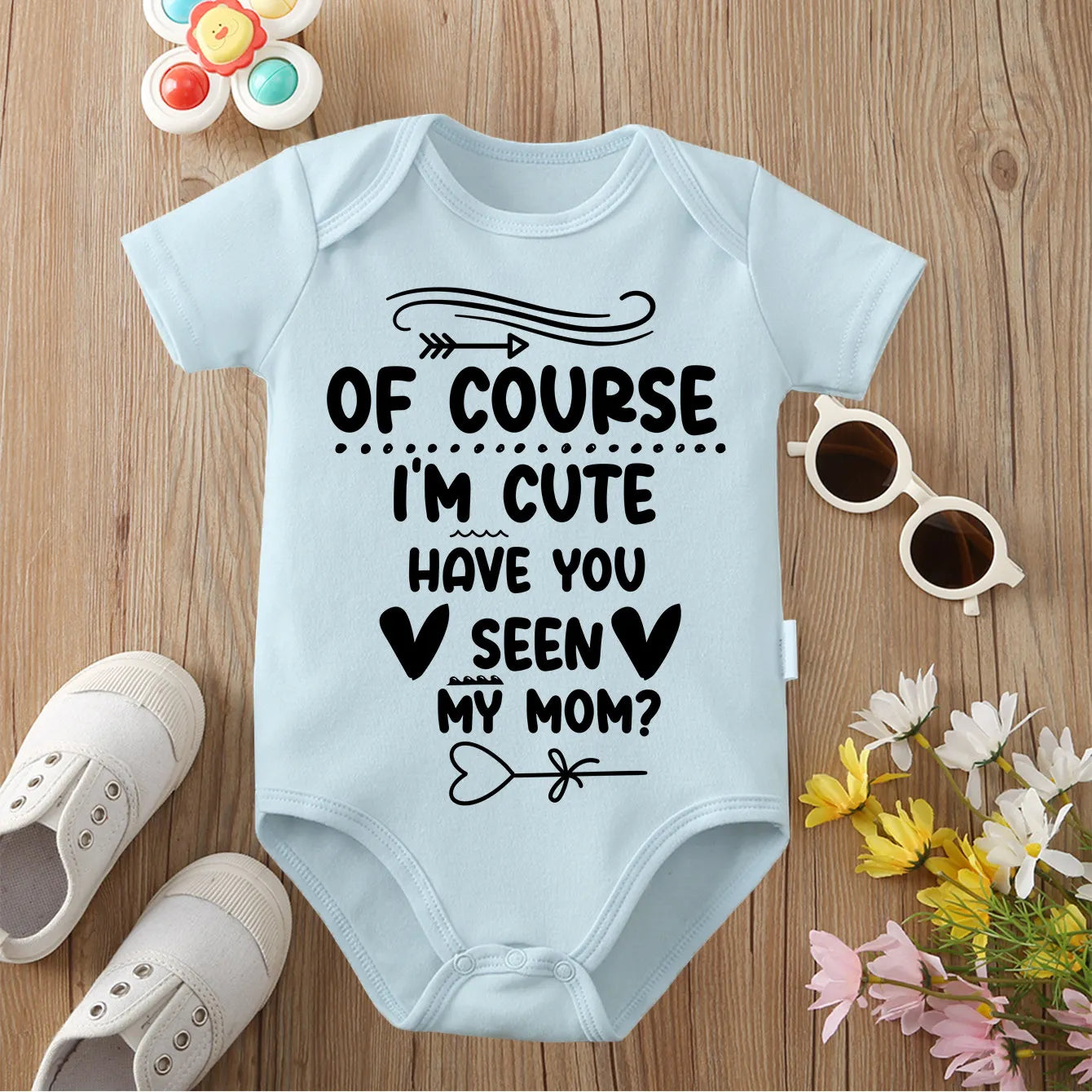 "I Know I'm Cute - Baby Onesie | 0-12 Months